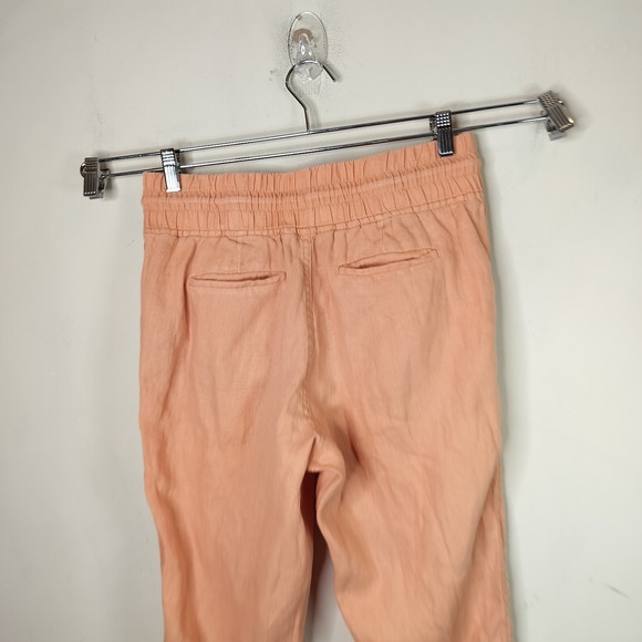 Athleta Cabo Linen Jogger Pants Drawstring Waist - Picture 9 of 11